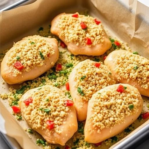 BAKED CRUSTY CHICKEN 