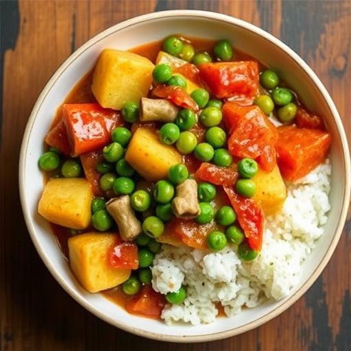ALU MATAR (POTATOES and PEAS in ONION TOMATO SAUCE)