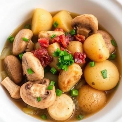 COQ AU VIN CHICKEN BRAISED in WINE