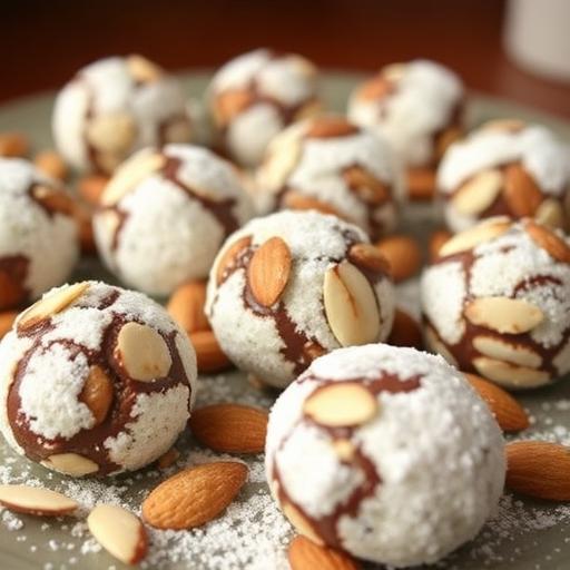 ALMOND COFFEE SNOW BALLS