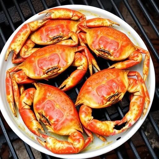 GRILLED MARYLAND SOFT CRABS & SEAFOOD MARINADE