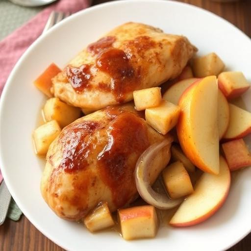 APPLE KISSED CHICKEN
