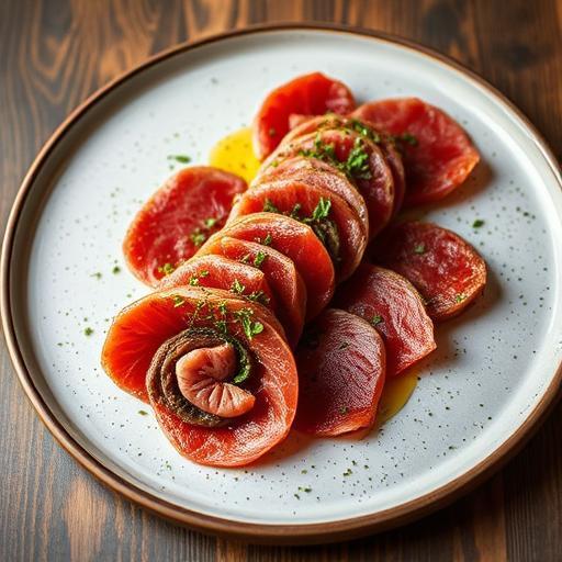 ARTICHOKE SALAD WITH BEEF CARPACCIO
