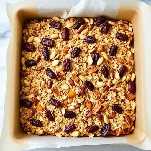 APRICOT, DATE AND PISTACHIO FLAPJACKS