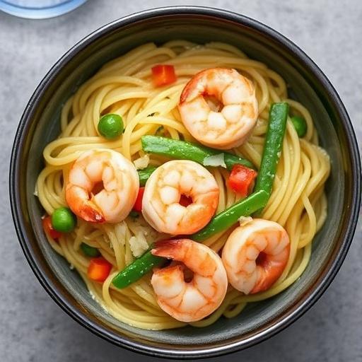 ANGEL HAIR PASTA with SHRIMP