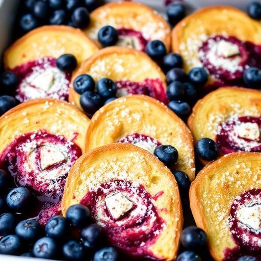 BAKED BLUEBERRY FRENCH BREAD