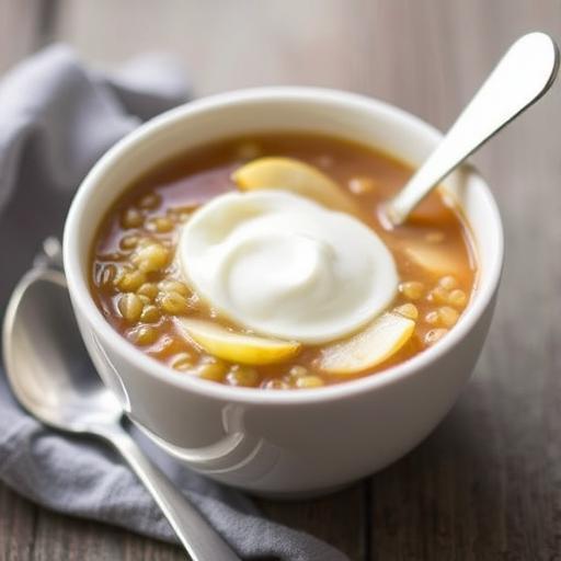APPLE and BARLEY PUDDING