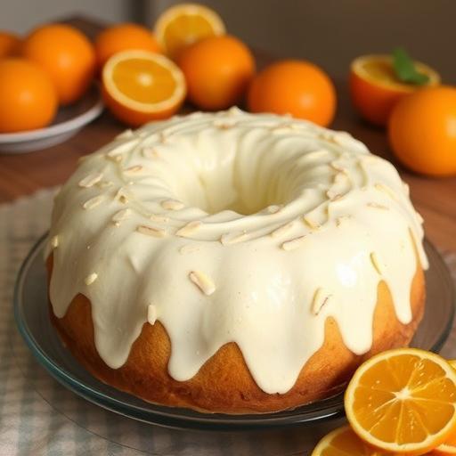 ALMOND ORANGE CHIFFON CAKE