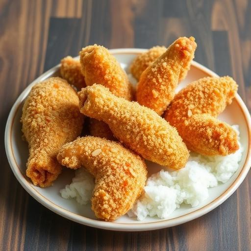 ALMOND CHICKEN WINGS with PLUM ORANGE SAUCE
