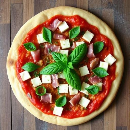 HERB GRILLED PIZZA with PROSCIUTTO
