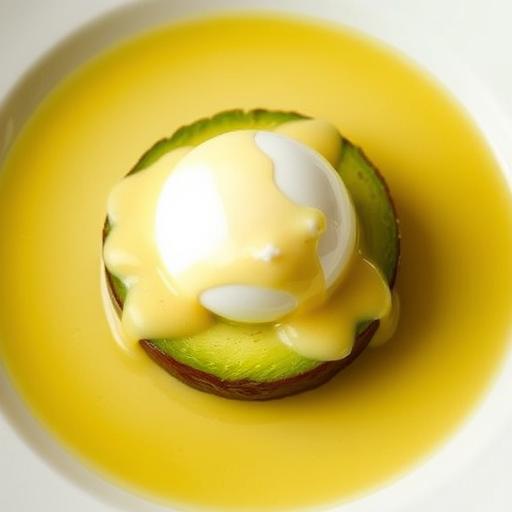 AVOCADO WITH POACHED EGG AND HOLLANDAISE
