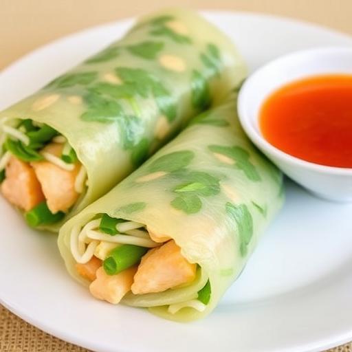 ASIAN FISH ROLLS in RICE PAPER WRAPPERS