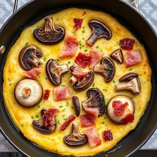 BACON AND MUSHROOM FRITTATA