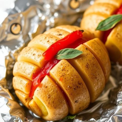 BARBECUE – BAKED SAGE POTATOES