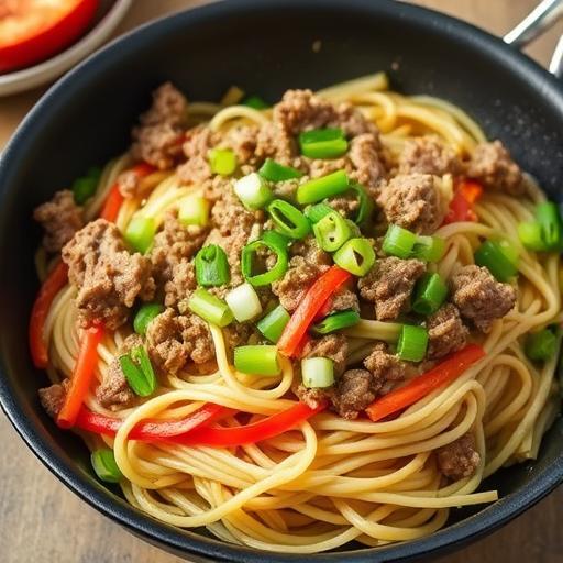 ASIAN BEEF and NOODLE TOSS