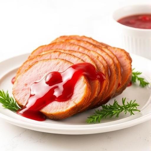 CRANBERRY ORANGE HAM STEAKS
