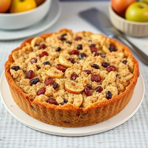 APPLE CRUMBLE CHEESECAKE