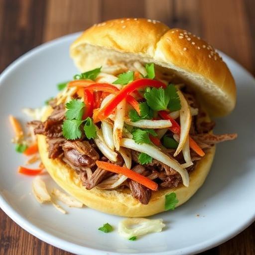 ASIAN-STYLE PULLED PORK WITH SPICY SLAW