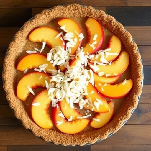 NO BAKE PEACH PIE