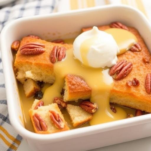 BETTE’S BREAD PUDDING with LEMON SAUCE