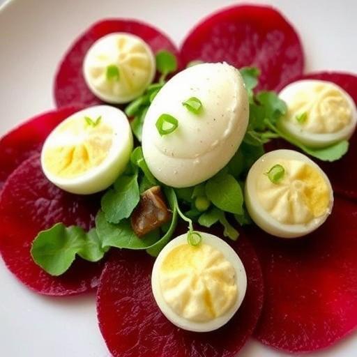 ARBROATH SMOKIE PÃ¢TÃ© WITH SOFT QUAILSÂ€™ EGGS AND BEETROOT