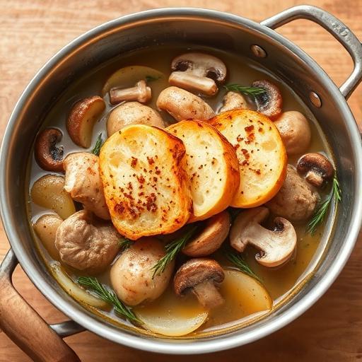 CHICKEN with WINE (COQ AU VIN)