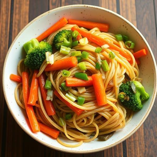 HOT and SPICY NOODLES with VEGETABLES