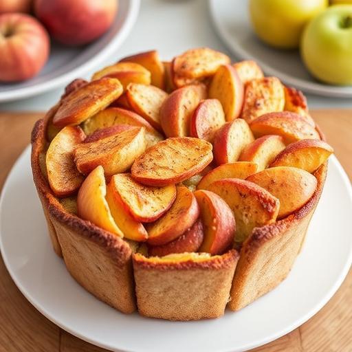 APPLE CHARLOTTE WITH CARAMEL SAUCE