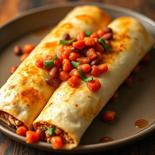 BAKED CHICKEN CHIMICHANGAS