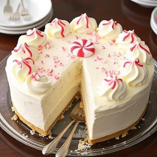 FROZEN PEPPERMINT CHEESECAKE