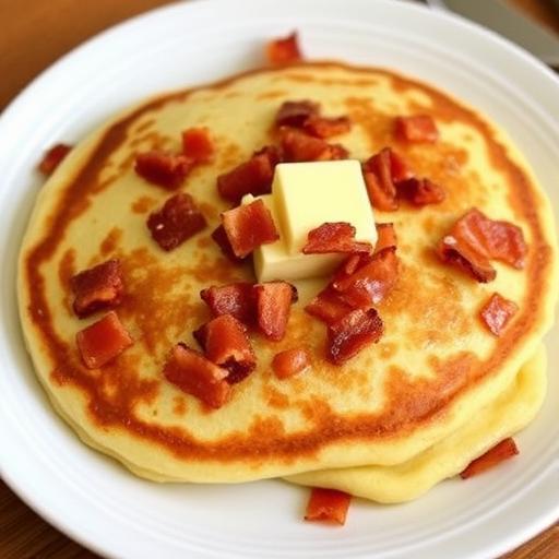 BACON and CHEDDAR PANCAKES