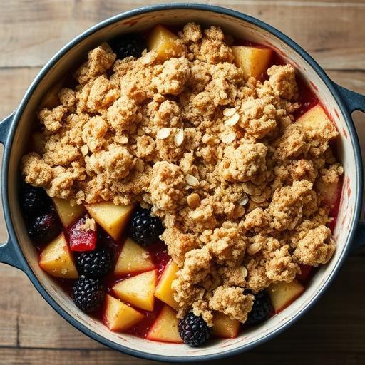 PAUL'S APPLE AND BLACKBERRY CRUMBLE