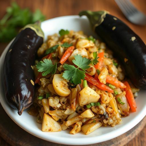 BAIGAN BHARTA (MASHED EGGPLANT)