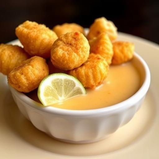 FRIED OYSTERS with CHILI CORN SAUCE-BRENNAN’S
