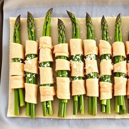ASPARAGUS AND PUFF PASTRY CIGARS