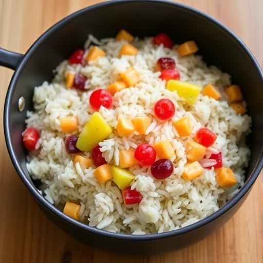 FRUITED RICE with MUSHROOMS and ALMONDS