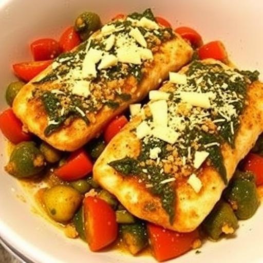 BAKED FISH FILLETS with VEGGIES