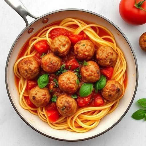 ARRABIATA PORK MEATBALL SPAGHETTI